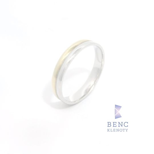 Pánský snubní prsten ze zlata 14K | Nadčasový design | A071-P