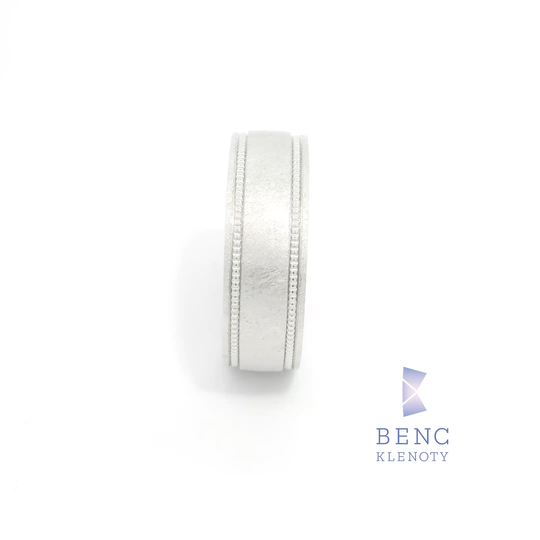 Pánský snubní prsten ze zlata 14K | Nadčasový design | A1065-P