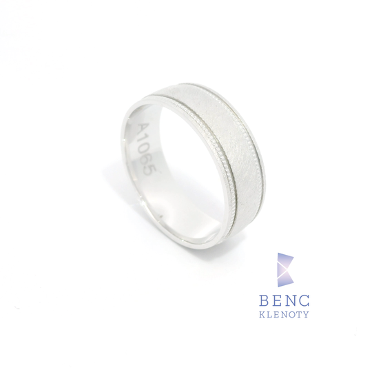 Pánský snubní prsten ze zlata 14K | Nadčasový design | A1065-P