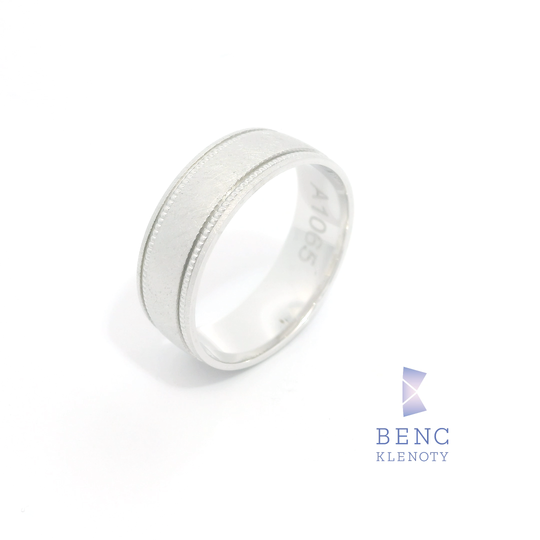 Pánský snubní prsten ze zlata 14K | Nadčasový design | A1065-P