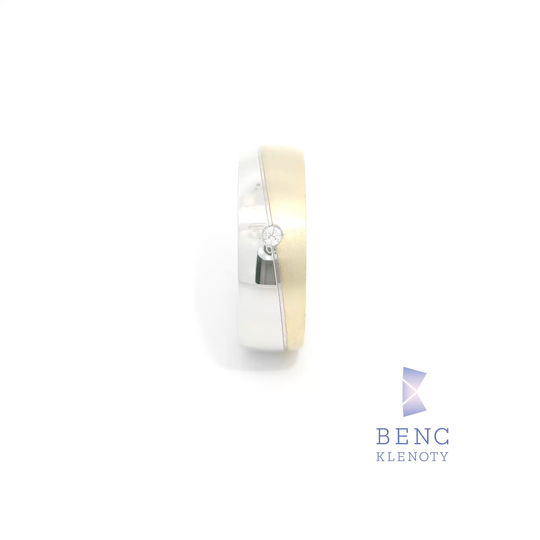 Dámský snubní prsten ze zlata 14K | Nadčasový design | L101