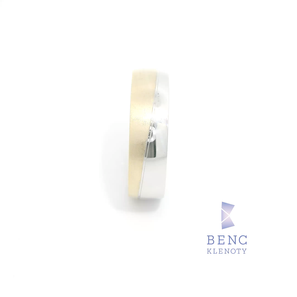 Pánský snubní prsten ze zlata 14K | Nadčasový design | L101-P