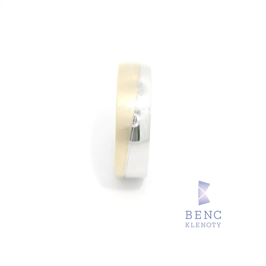 Pánský snubní prsten ze zlata 14K | Nadčasový design | L101-P