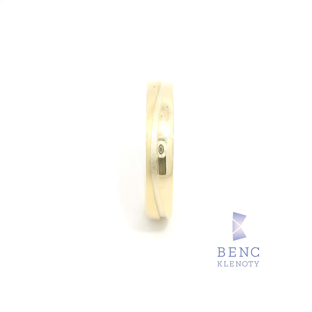 Pánský snubní prsten ze zlata 14K | Nadčasový design | L134-P