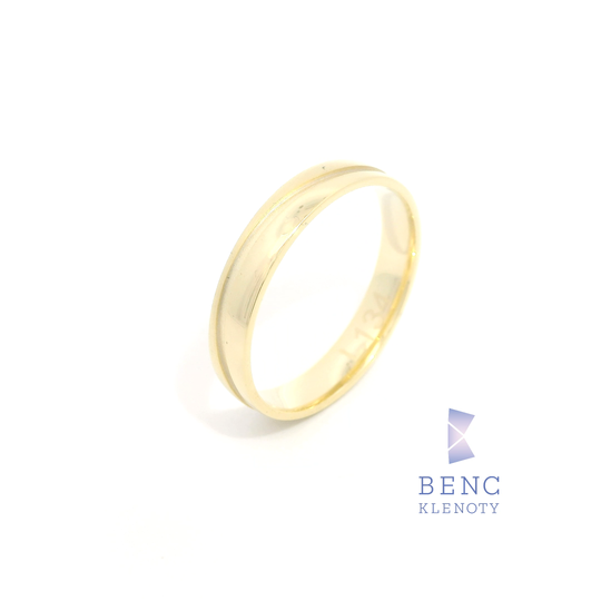 Pánský snubní prsten ze zlata 14K | Nadčasový design | L134-P