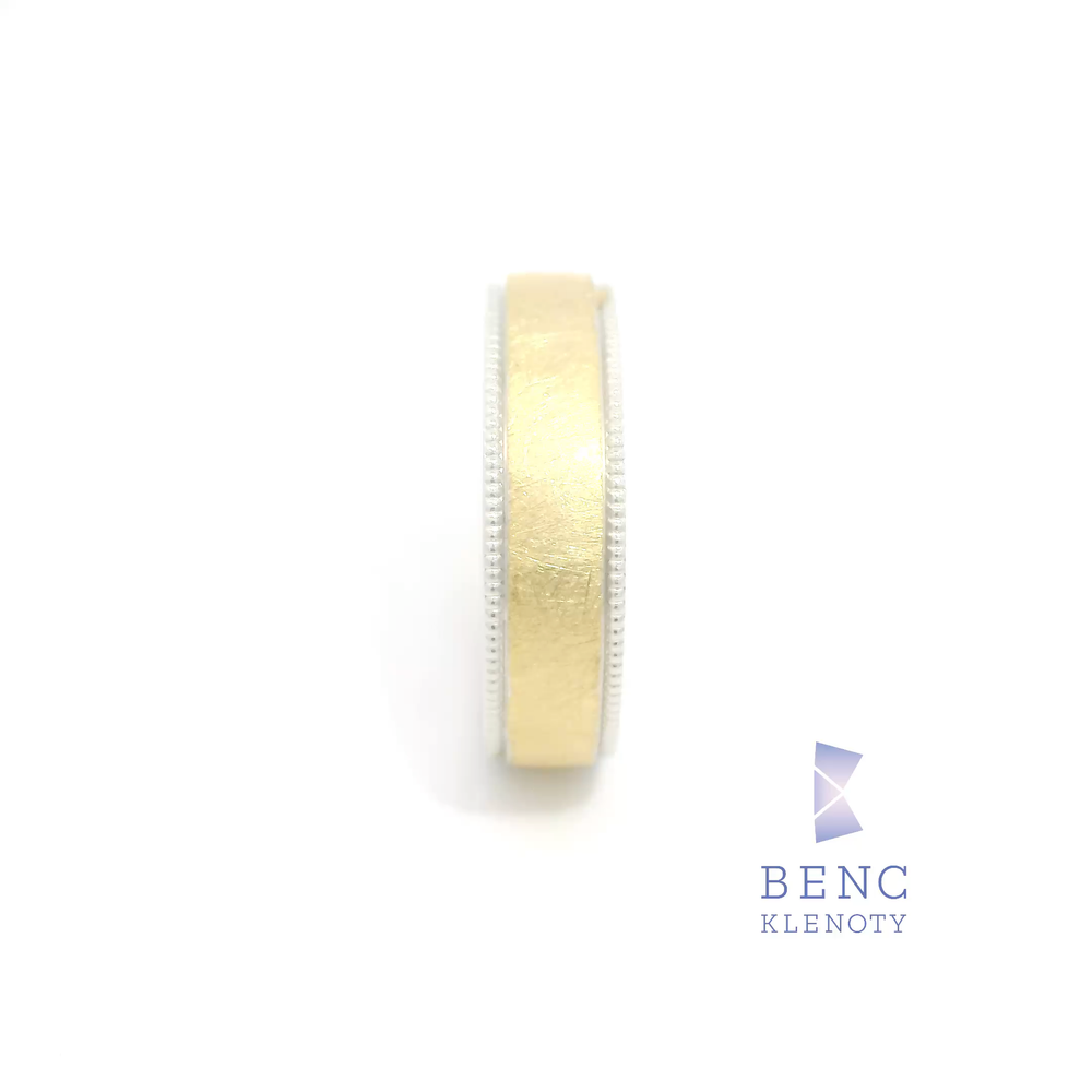 Pánský snubní prsten ze zlata 14K | Nadčasový design | A1059-P