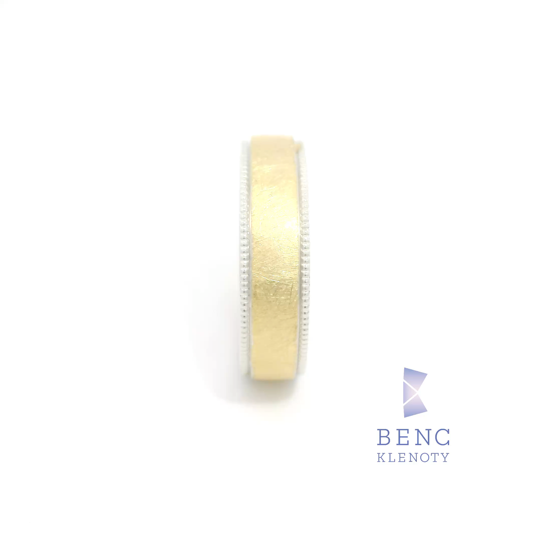 Pánský snubní prsten ze zlata 14K | Nadčasový design | A1059-P