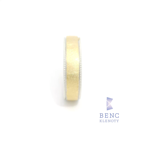 Pánský snubní prsten ze zlata 14K | Nadčasový design | A1059-P