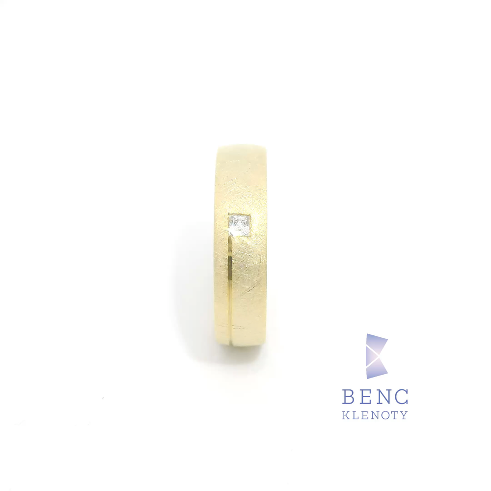 Dámský snubní prsten ze zlata 14K | Nadčasový design | R355