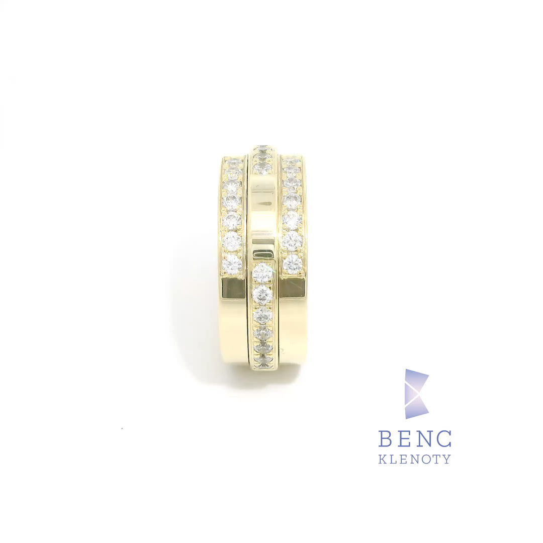 Dámský snubní prsten ze zlata 14K | Nadčasový design | A613