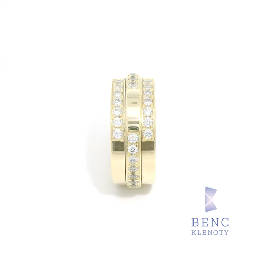 Dámský snubní prsten ze zlata 14K | Nadčasový design | A613