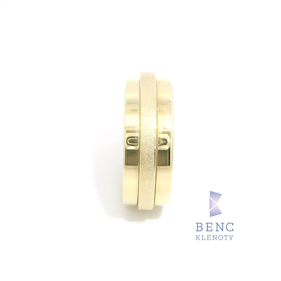 Pánský snubní prsten ze zlata 14K | Nadčasový design | A613-P