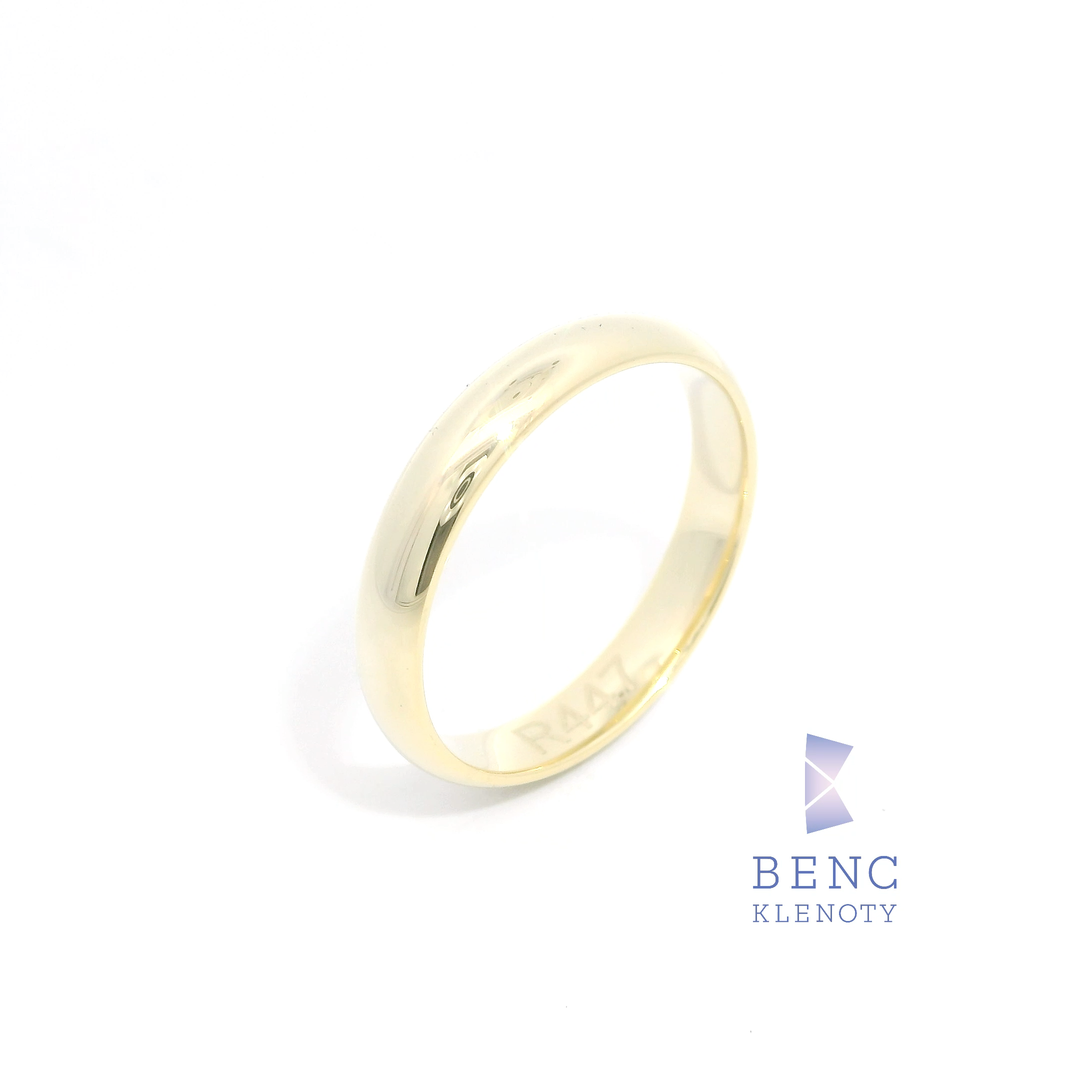 Pánský snubní prsten ze zlata 14K | Nadčasový design | R447-P