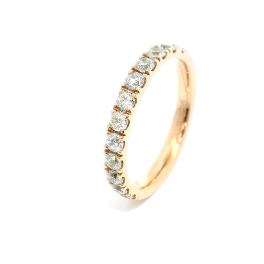 Women's wedding ring with stones ETH-E 0.05