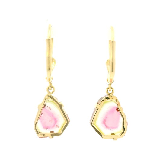 Nausnice z melounoveho turmalinu – elegantni prirodni sperk

