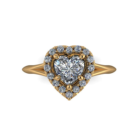 Zásnubní prsten ze zlata s diamanty - Věčná láska