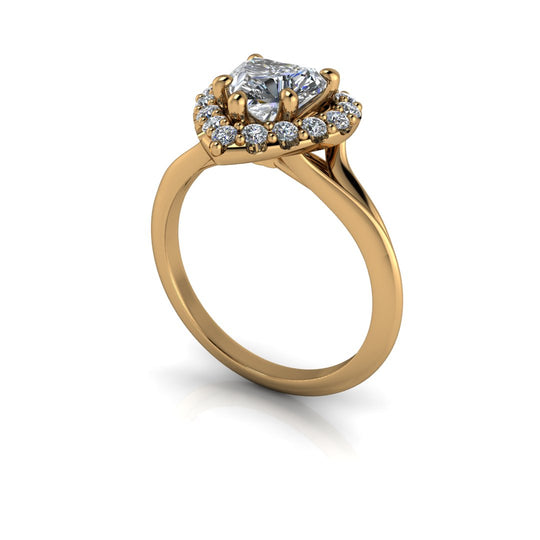 Zásnubní prsten ze zlata s diamanty - Věčná láska