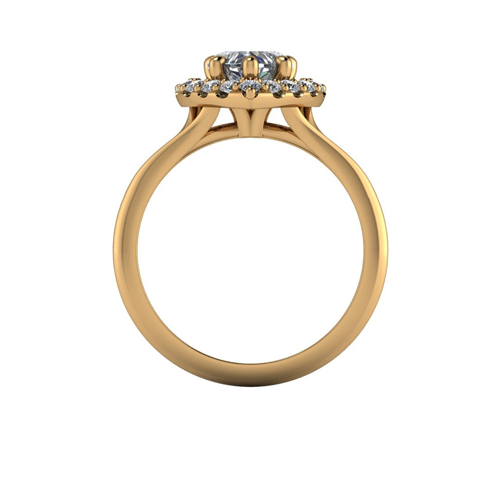 Zásnubní prsten ze zlata s diamanty - Věčná láska