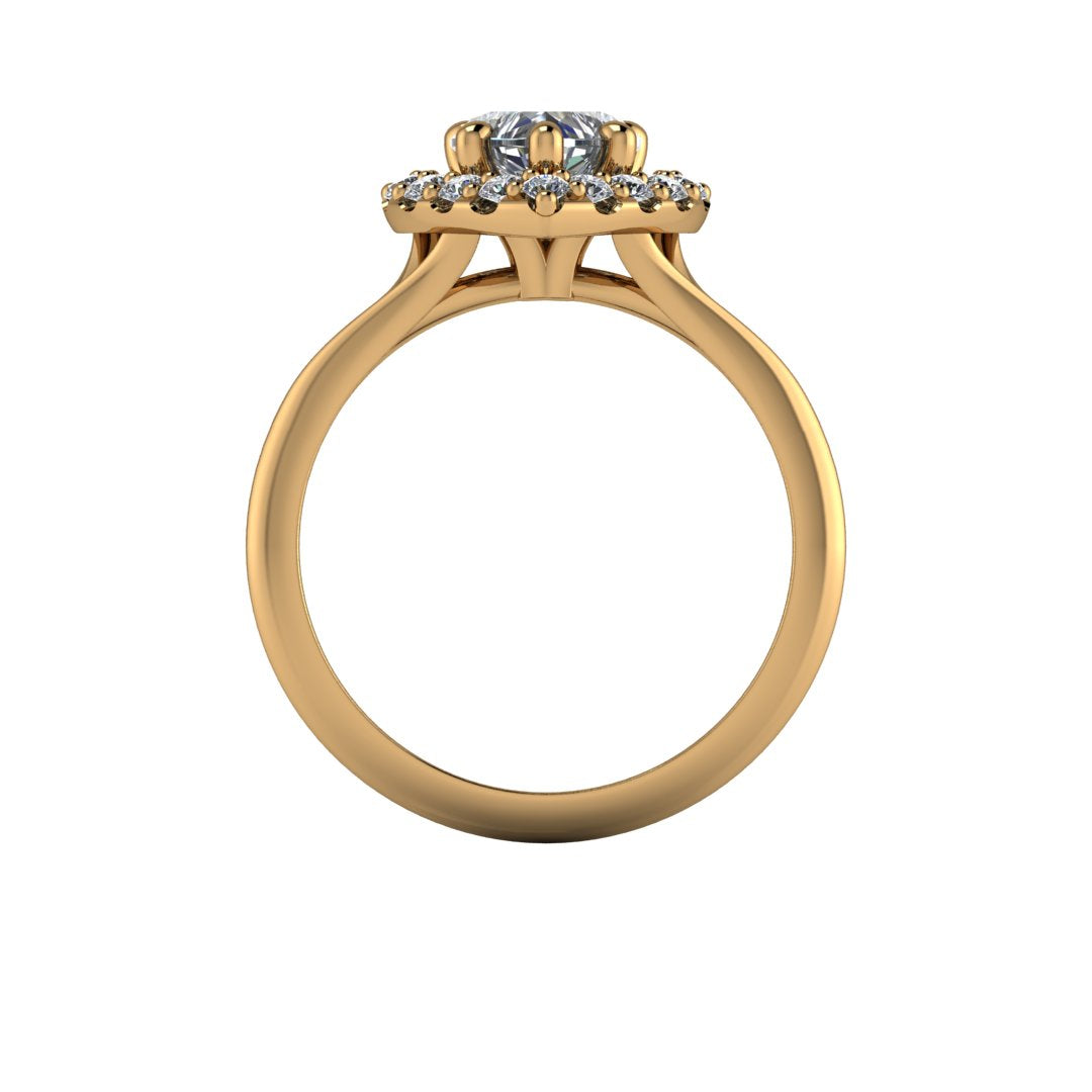 Zásnubní prsten ze zlata s diamanty - Věčná láska