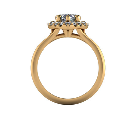 Zásnubní prsten ze zlata s diamanty - Věčná láska