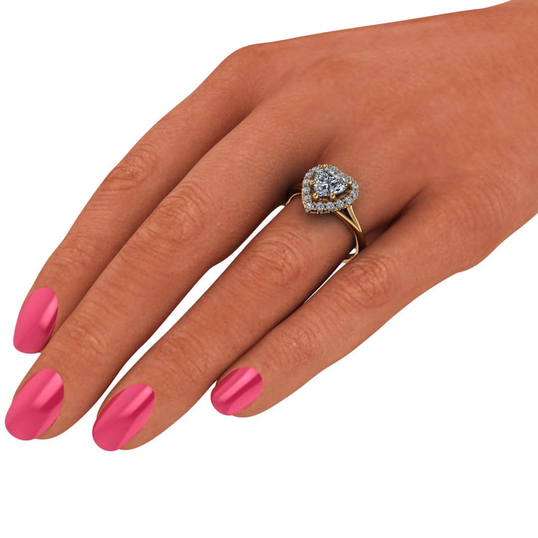 Zásnubní prsten ze zlata s diamanty - Věčná láska