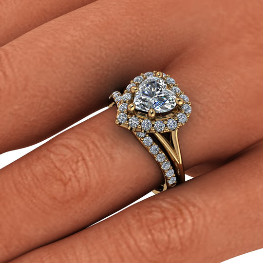 Zásnubní prsten ze zlata s diamanty - Věčná láska