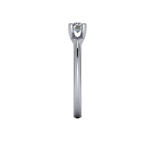 Zásnubní zlatý prsten s diamantem 