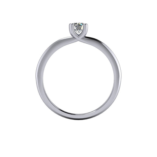 Zásnubní zlatý prsten s diamantem 