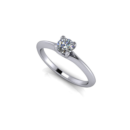 Zásnubní zlatý prsten s diamantem 