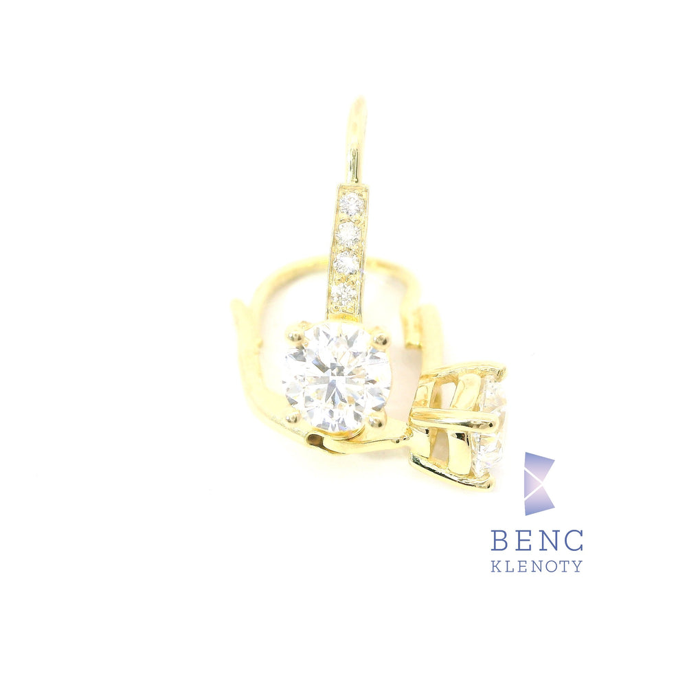 Luxusní Diamantové Náušnice z 14K Zlata (1,0 ct)