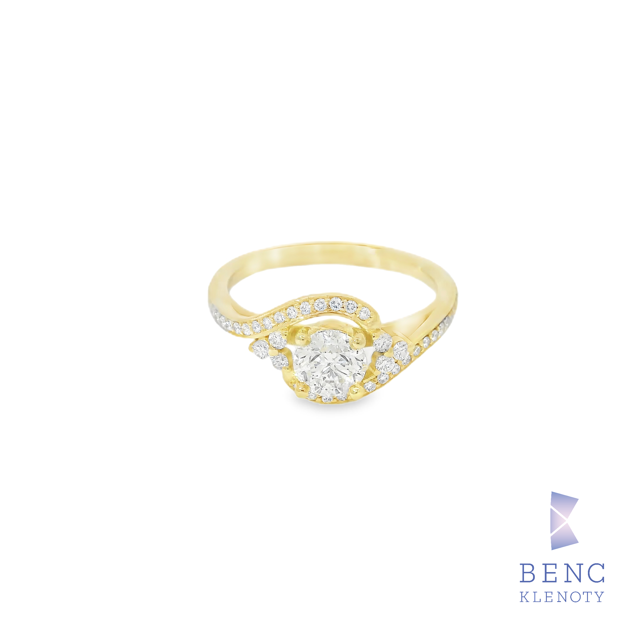 Zlatý prsten s diamantem