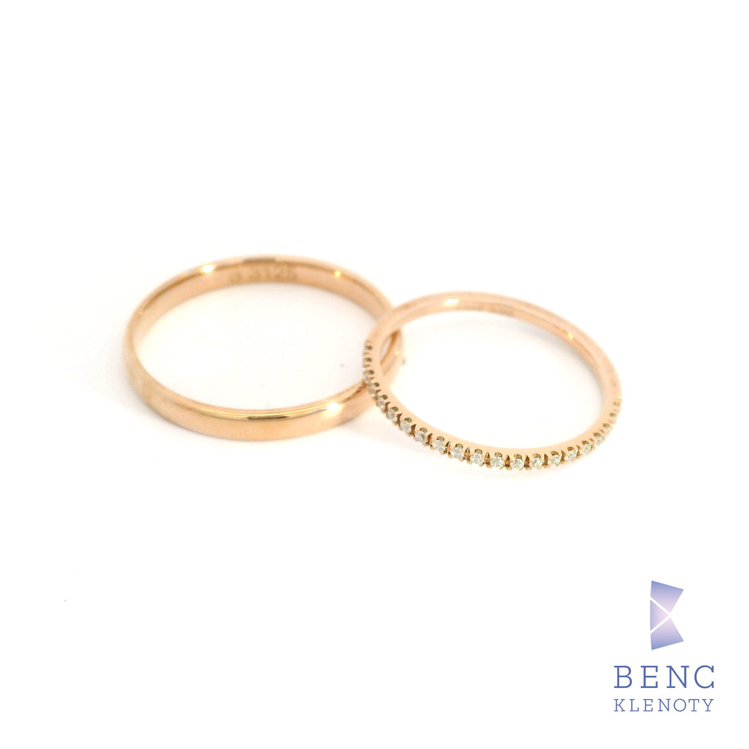 Zlatý snubní prsten - Nadčasová elegance pro ni i pro něj - B-3125