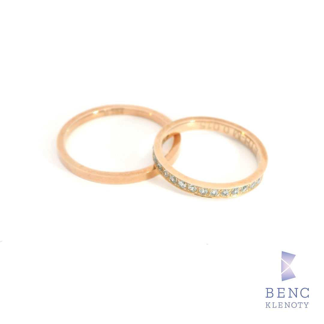 Zlatý snubní prsten - Nadčasová elegance pro ni i pro něj - B-284
