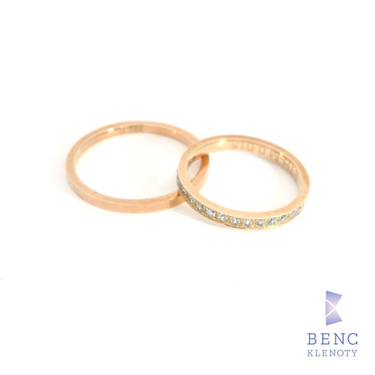 Zlatý snubní prsten - Nadčasová elegance pro ni i pro něj - B-284