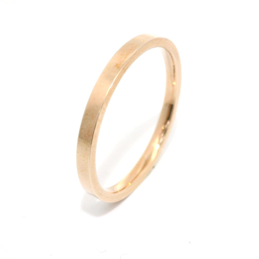 Gold wedding ring - Timeless elegance for her and him - B-293