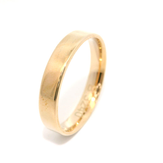 Gold wedding ring - Timeless elegance for her and him - B 3240