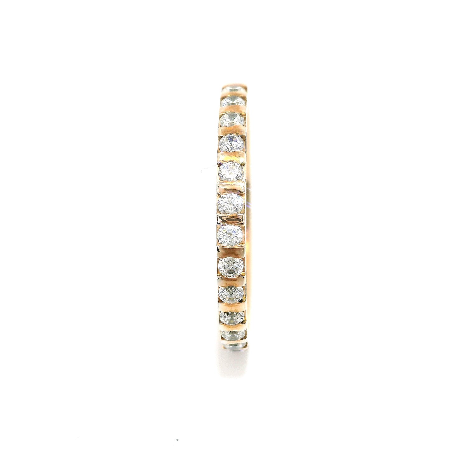 Women's wedding ring with stones ETH-BAR 0.02