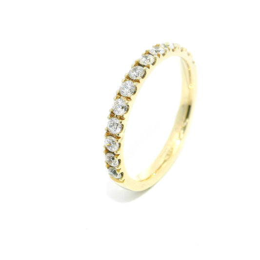 Women's wedding ring with stones ETH-E 0.03