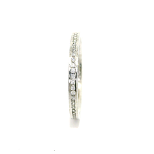 Women's wedding ring with stones ETH-K 0.005