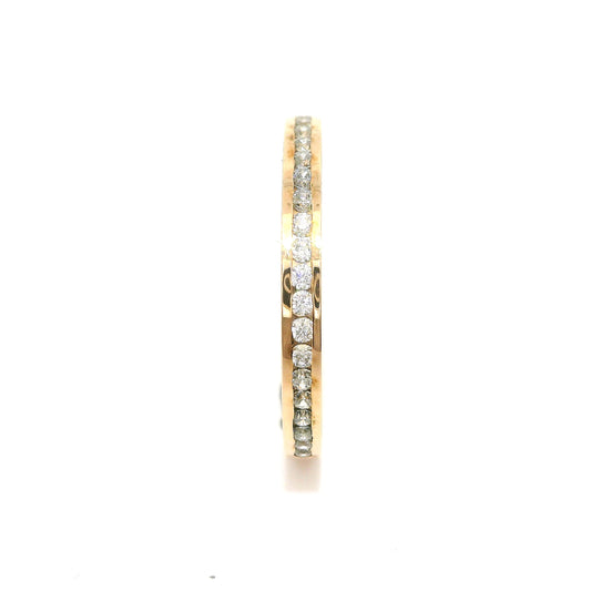 Women's wedding ring with stones ETH-K 0.01