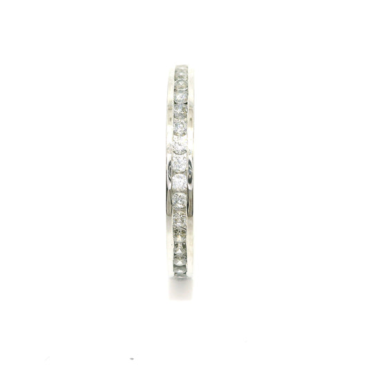 Women's wedding ring with stones ETH-K 0.015