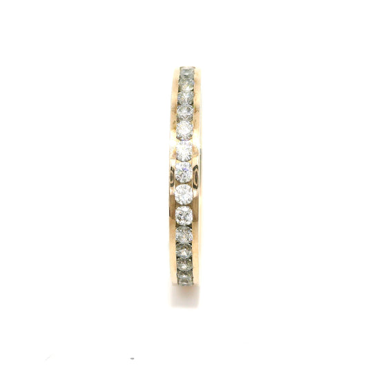 Women's wedding ring with stones ETH-K 0.03