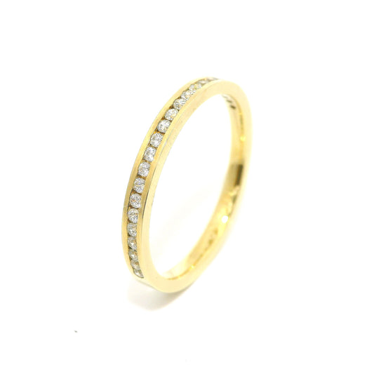 Women's wedding ring with stones ETH-K 0.008