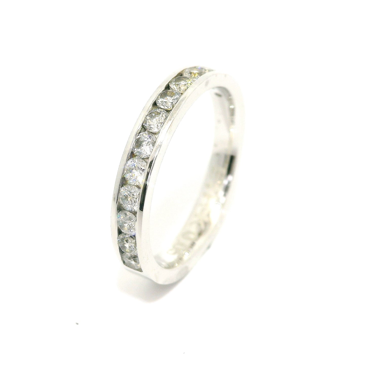 Women's wedding ring with stones ETH-K 0.05