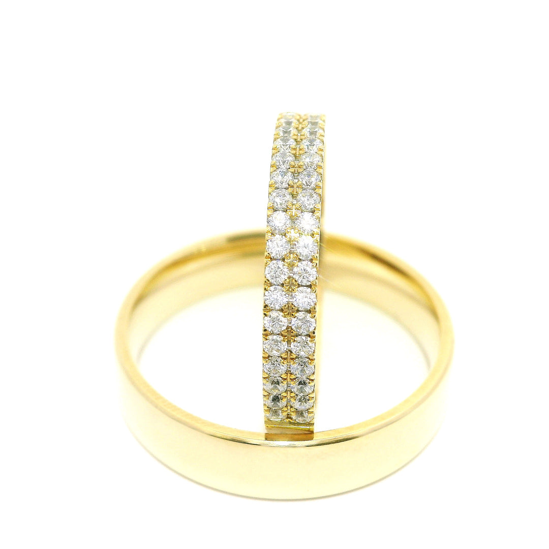 Dámský snubní prsten s kameny ETH-D 0,01