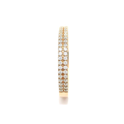 Women's wedding ring with stones ETH-D 0.005