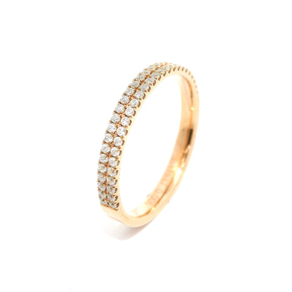 Women's wedding ring with stones ETH-D 0.005