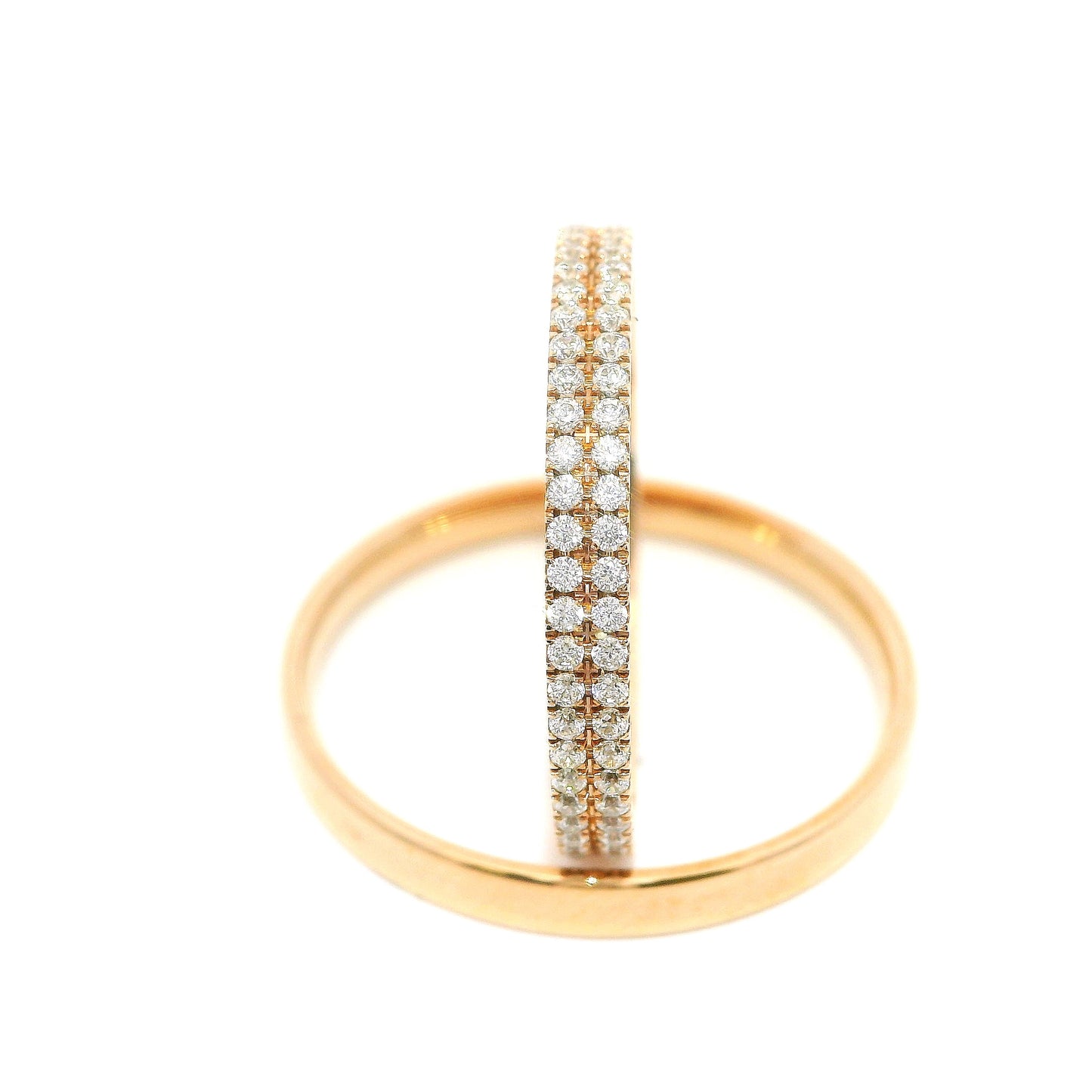 Women's wedding ring with stones ETH-D 0.005