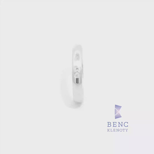 Dámský snubní prsten ze zlata 14K | Nadčasový design | R449