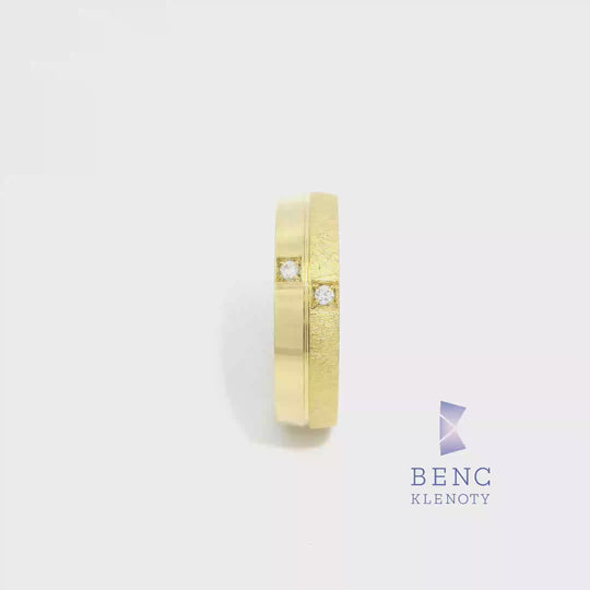 Dámský snubní prsten ze zlata 14K | Nadčasový design | A660